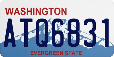 WA license plate ATQ6831