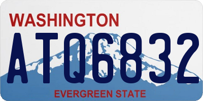 WA license plate ATQ6832