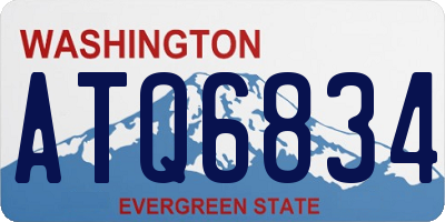 WA license plate ATQ6834