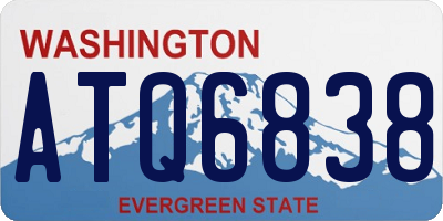 WA license plate ATQ6838