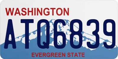 WA license plate ATQ6839