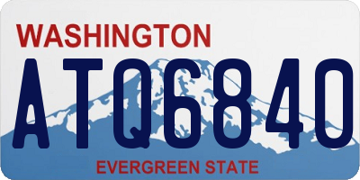 WA license plate ATQ6840
