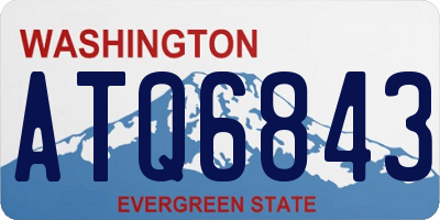 WA license plate ATQ6843