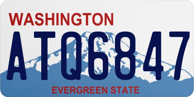 WA license plate ATQ6847