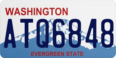 WA license plate ATQ6848