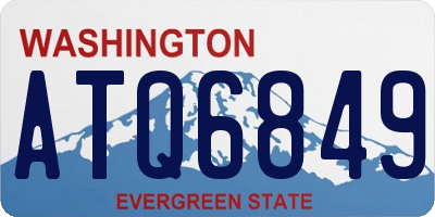 WA license plate ATQ6849
