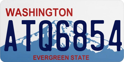 WA license plate ATQ6854