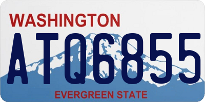 WA license plate ATQ6855