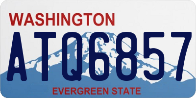 WA license plate ATQ6857