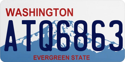 WA license plate ATQ6863