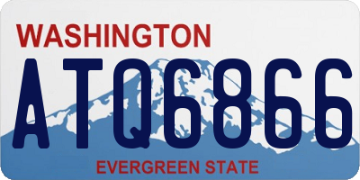 WA license plate ATQ6866