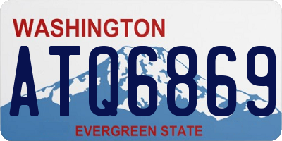 WA license plate ATQ6869