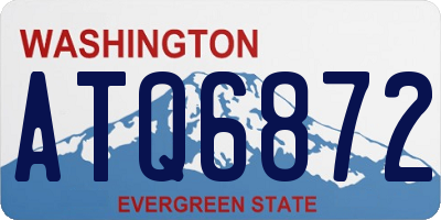 WA license plate ATQ6872