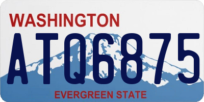 WA license plate ATQ6875
