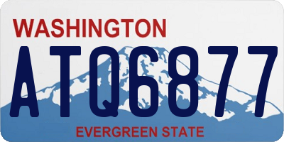 WA license plate ATQ6877