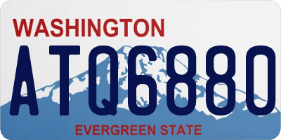 WA license plate ATQ6880