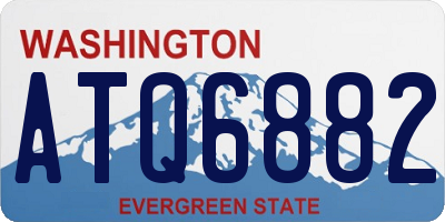 WA license plate ATQ6882