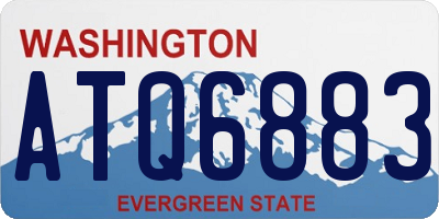 WA license plate ATQ6883