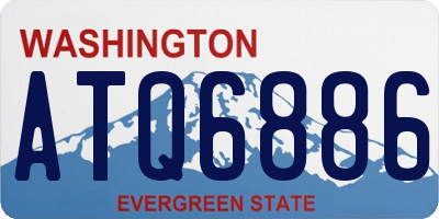 WA license plate ATQ6886