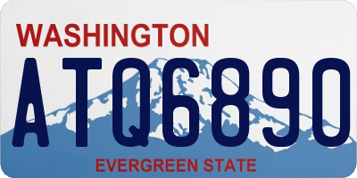 WA license plate ATQ6890