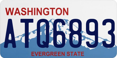 WA license plate ATQ6893