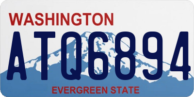 WA license plate ATQ6894