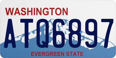 WA license plate ATQ6897