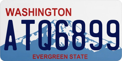 WA license plate ATQ6899