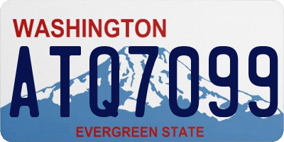 WA license plate ATQ7099