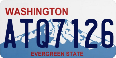 WA license plate ATQ7126
