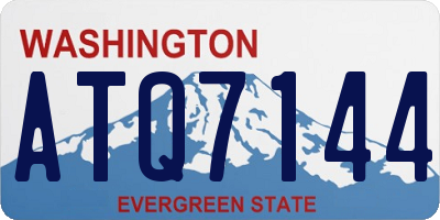 WA license plate ATQ7144