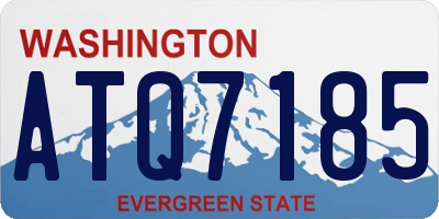 WA license plate ATQ7185