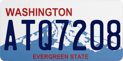 WA license plate ATQ7208