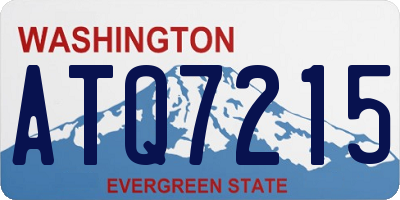 WA license plate ATQ7215