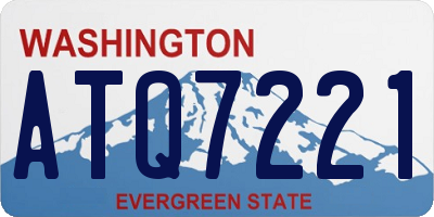 WA license plate ATQ7221