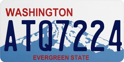 WA license plate ATQ7224
