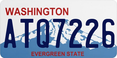 WA license plate ATQ7226