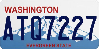 WA license plate ATQ7227