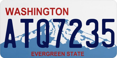 WA license plate ATQ7235