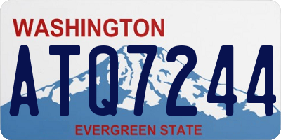 WA license plate ATQ7244