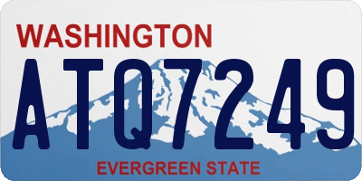 WA license plate ATQ7249