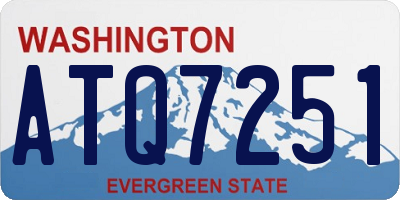 WA license plate ATQ7251