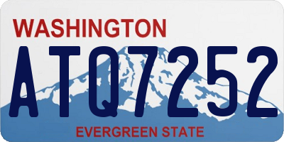 WA license plate ATQ7252