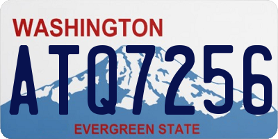 WA license plate ATQ7256
