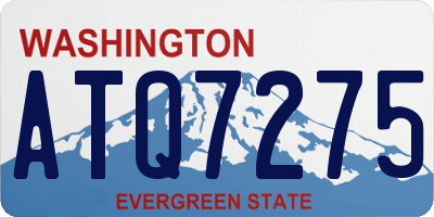 WA license plate ATQ7275