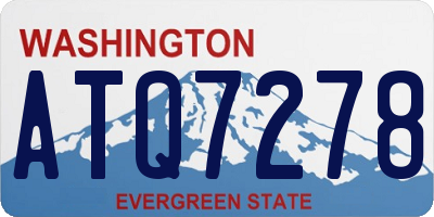 WA license plate ATQ7278
