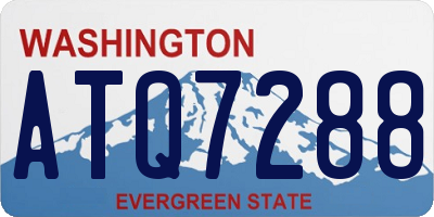 WA license plate ATQ7288