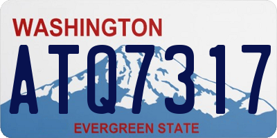 WA license plate ATQ7317