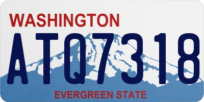 WA license plate ATQ7318