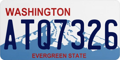 WA license plate ATQ7326